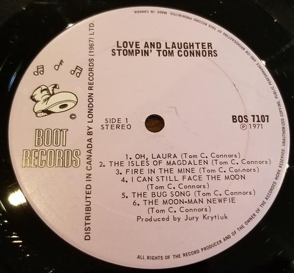 Stompin' Tom Connors - Love & Laughter | Boot Records (BOS 7107)