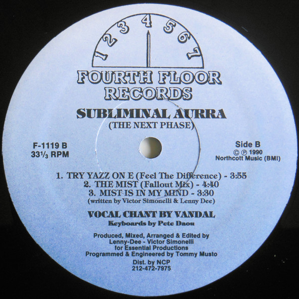 Subliminal Aurra - The Next Phase | Fourth Floor Records (F-1119) - 2