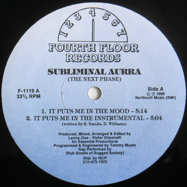 Subliminal Aurra - The Next Phase | Fourth Floor Records (F-1119)