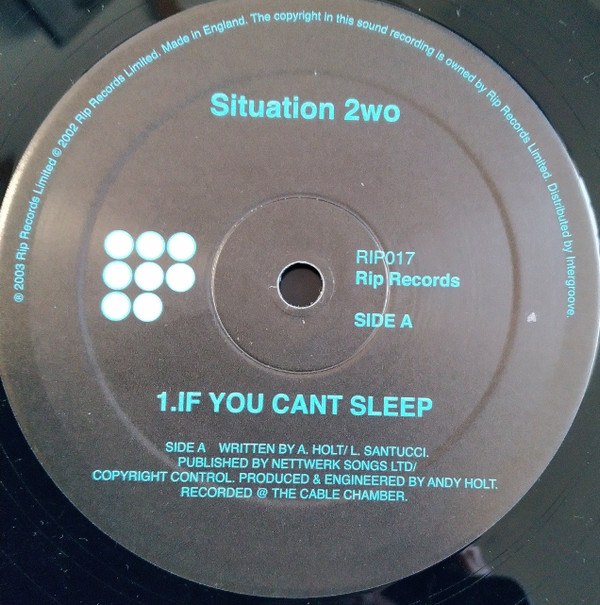 Situation 2wo - If You Can't Sleep | Rip Records (RIP017) - 2