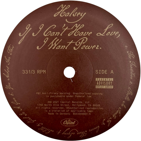 Halsey - If I Can't Have Love, I Want Power | Capitol Records (B003395001) - 4 Halsey - If I Can't Have Love, I Want Power | Capitol Records (B003395001) - 4