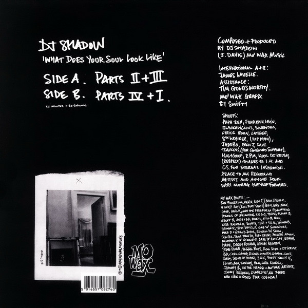 DJ Shadow - What Does Your Soul Look Like | Mo Wax (MW027) - 4 DJ Shadow - What Does Your Soul Look Like | Mo Wax (MW027) - 4
