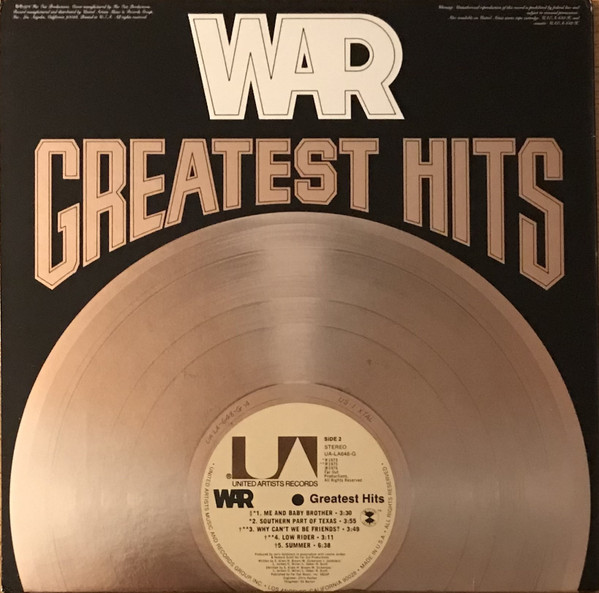 War - Greatest Hits | United Artists Records (UA-LA648-G) - 2 War - Greatest Hits | United Artists Records (UA-LA648-G) - 2