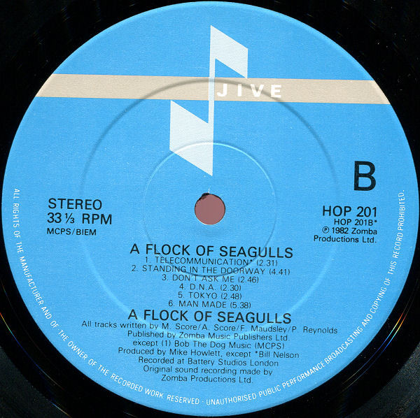 A Flock Of Seagulls - A Flock Of Seagulls | Jive (HOP 201) - 4 A Flock Of Seagulls - A Flock Of Seagulls | Jive (HOP 201) - 4