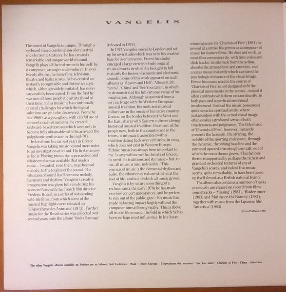 Vangelis - Themes | Polydor (839 518-1) - 2