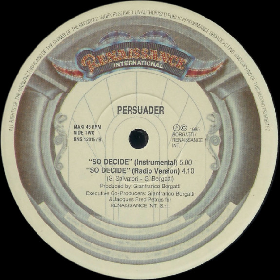 Enzo Persuader - So Decide | Renaissance International (RNS 12015) - 4 Enzo Persuader - So Decide | Renaissance International (RNS 12015) - 4
