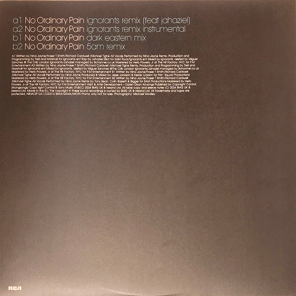 Nina Jayne - No Ordinary Pain (The Mixes) | BMG UK & Ireland (NINAOP 12A)
