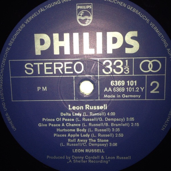 Leon Russell - Leon Russell | Philips (6369 101) - 4