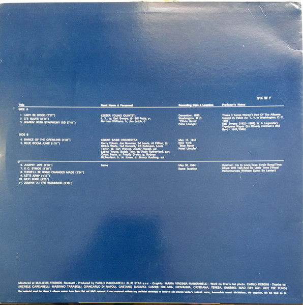 Lester Young - Prez's Hat Vol. 2 | Philology (214 W 7) - 2 Lester Young - Prez's Hat Vol. 2 | Philology (214 W 7) - 2