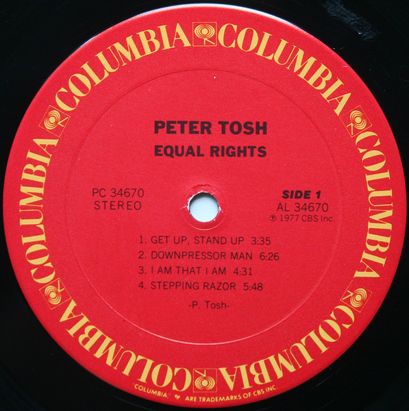 Peter Tosh - Equal Rights | Columbia (PC 34670) - 3