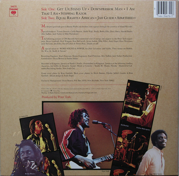 Peter Tosh - Equal Rights | Columbia (PC 34670) - 2