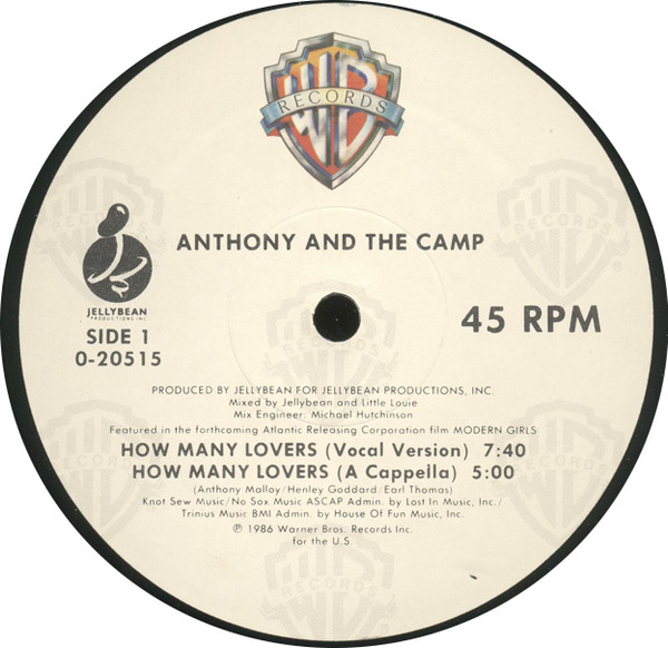 Anthony And The Camp - How Many Lovers | Warner Bros. Records (0-20515) - 3 Anthony And The Camp - How Many Lovers | Warner Bros. Records (0-20515) - 3