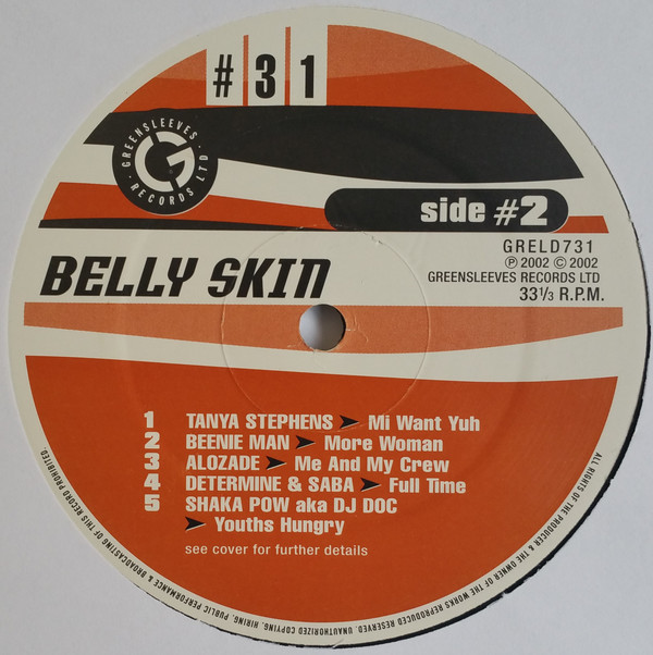 Various - Belly Skin | Greensleeves Records (GRELD 731) - 3