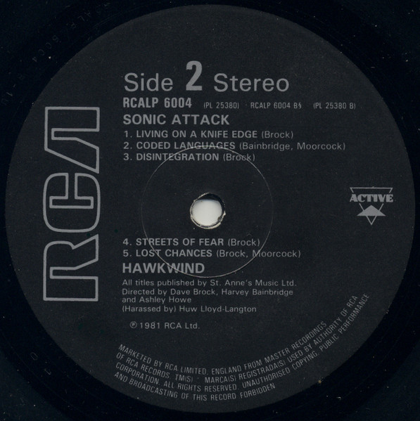 Hawkwind - Sonic Attack | RCA (RCALP 6004) - 4