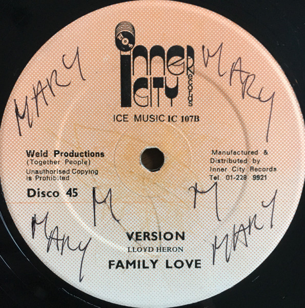 Family Love - Anniversary | Inner City Records (IC 107) - 2