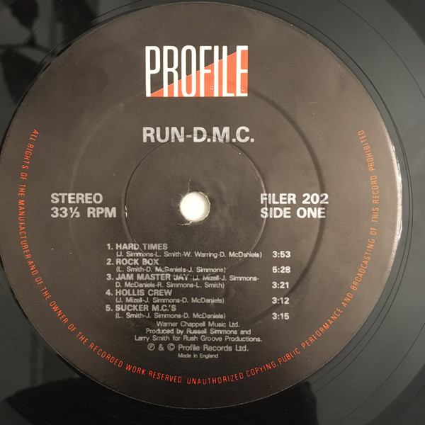 Run-DMC - Run-D.M.C. | Profile Records (FILER 202) - 3