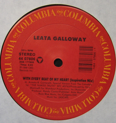 Leata Galloway - With Every Beat Of My Heart | Columbia (44 07806)