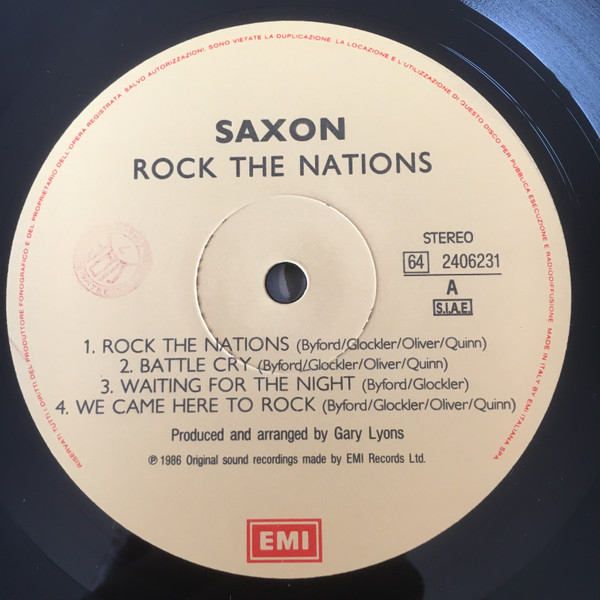 Saxon - Rock The Nations | EMI (64 2406231) - 2 Saxon - Rock The Nations | EMI (64 2406231) - 2