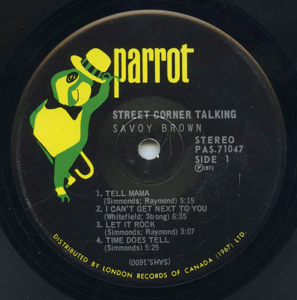 Savoy Brown - Street Corner Talking | Parrot (PAS 71047) - 4 Savoy Brown - Street Corner Talking | Parrot (PAS 71047) - 4
