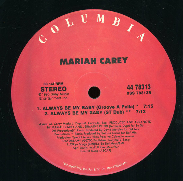 Mariah Carey - Always Be My Baby | Columbia (44 78313) - 4