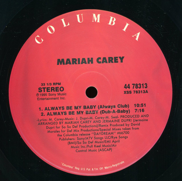 Mariah Carey - Always Be My Baby | Columbia (44 78313) - 3