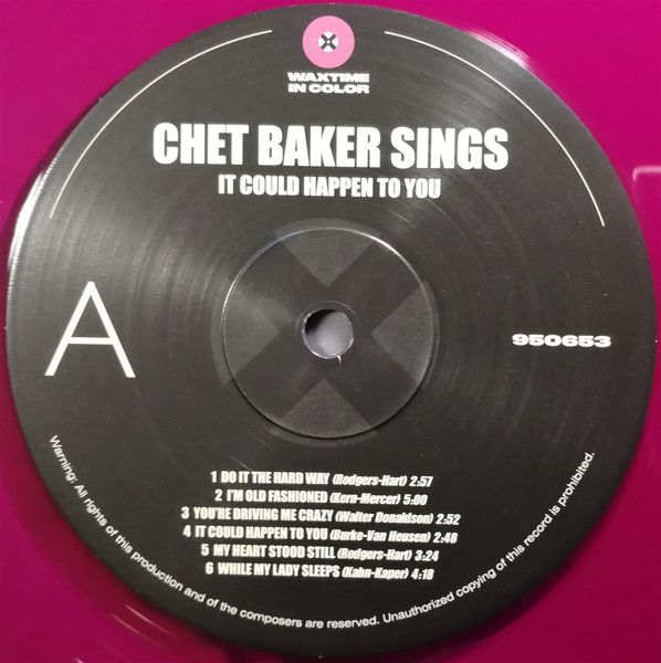 Chet Baker - It Could Happen To You | WaxTime In Color (950653) - 3 Chet Baker - It Could Happen To You | WaxTime In Color (950653) - 3