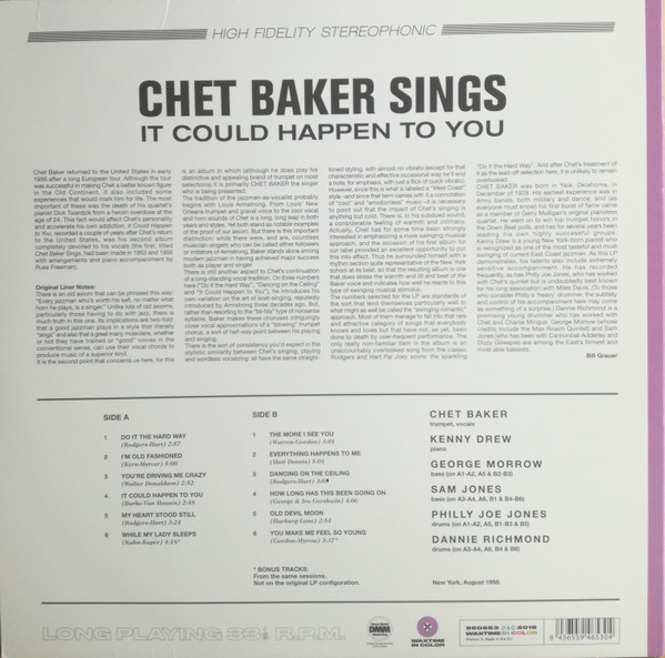 Chet Baker - It Could Happen To You | WaxTime In Color (950653) - 2 Chet Baker - It Could Happen To You | WaxTime In Color (950653) - 2