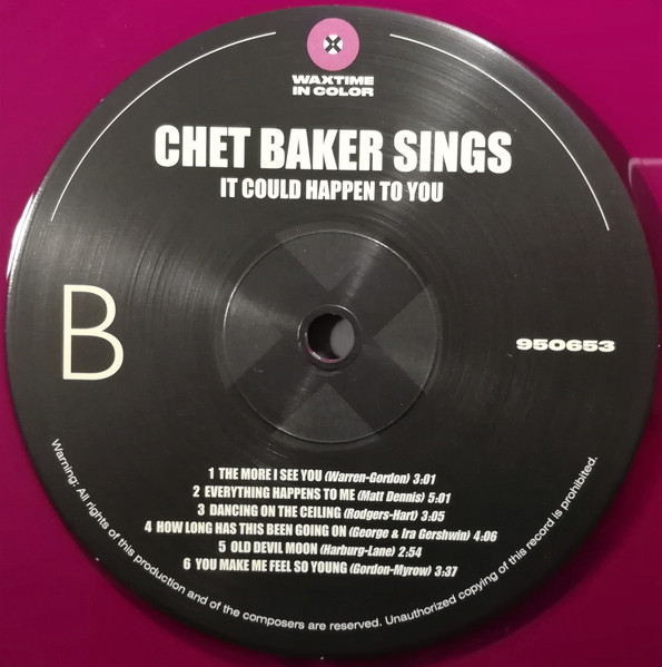Chet Baker - It Could Happen To You | WaxTime In Color (950653) - 4 Chet Baker - It Could Happen To You | WaxTime In Color (950653) - 4
