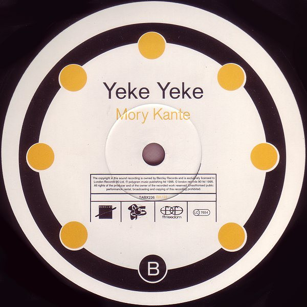 Mory Kanté - Yeke Yeke | Ffrreedom (TABX 226) - 4