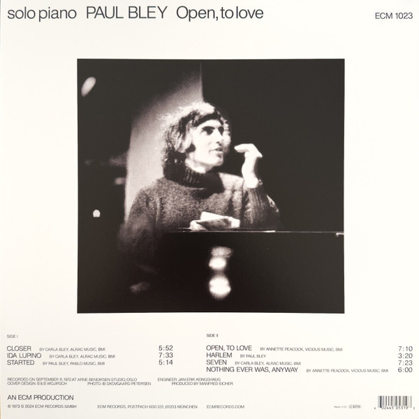 Paul Bley - Open, To Love | ECM (ECM 1023) - 2