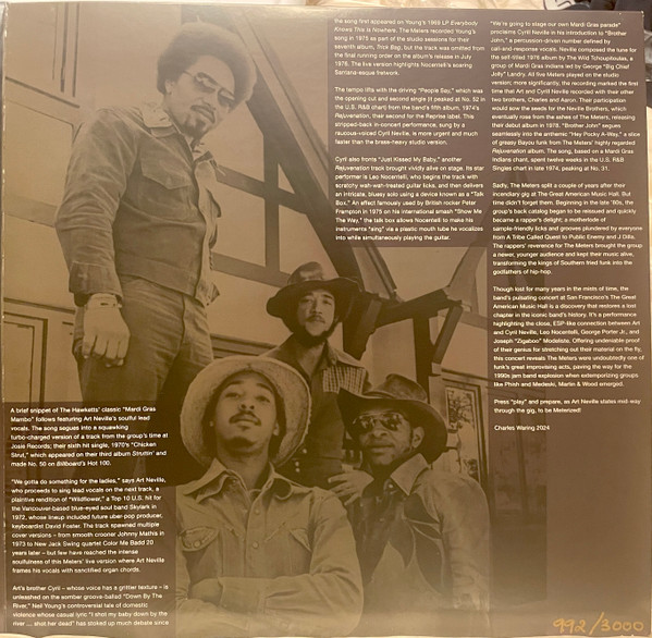 The Meters - Live At The Great American Music Hall 1975 | Sing Records (SNG0007 - 1) - 3