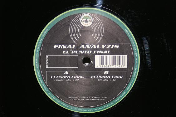 Final Analyzis - El Punto Final | Bonzai Records (BR92008)