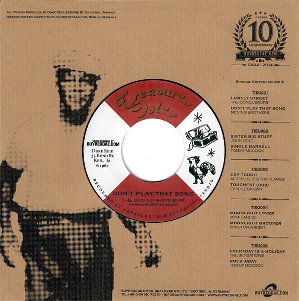 The Conquerors , Tommy McCook & The Supersonics / The Moving Brothers , Tommy McCook & The Supersonics - Lonely Street / Don't Play That Song | Treasure Isle (TIEU001) - 2 The Conquerors , Tommy McCook & The Supersonics / The Moving Brothers , Tommy McCook & The Supersonics - Lonely Street / Don't Play That Song | Treasure Isle (TIEU001) - 2