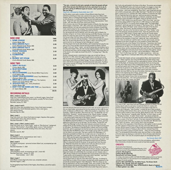 King Curtis - Didn't He Play | Red Lightnin' (RL0074) - 2