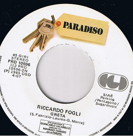 Riccardo Fogli - Sulla Buona Strada | Paradiso (PRD 10596) - 4