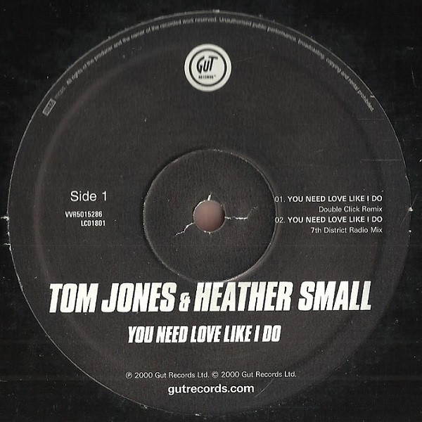 Tom Jones  &  Heather Small - You Need Love Like I Do | Gut Records (VVR5015286) - main