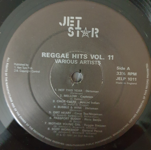 Various - Reggae Hits Volume 11 | Jet Star (JELP1011)