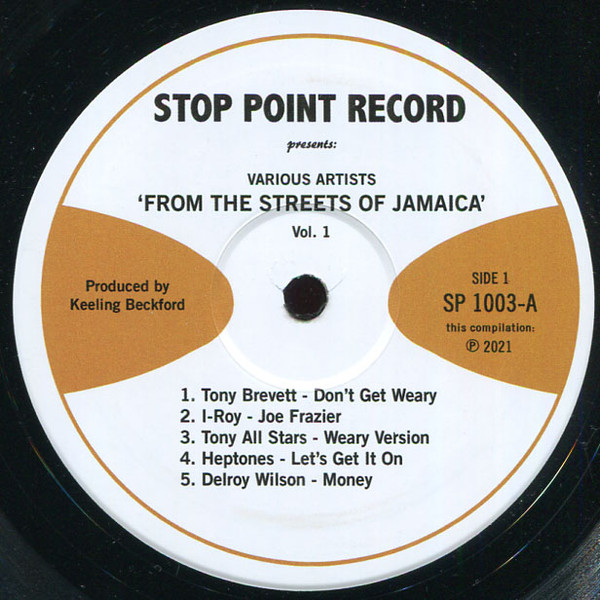 Various - From The Streets Of Jamaica Volume 1 (Selections From The Production Archives Of Keeling Beckford 1971-79) | Stop Point Records (SP 1003) Various - From The Streets Of Jamaica Volume 1 (Selections From The Production Archives Of Keeling Beckford 1971-79) | Stop Point Records (SP 1003)