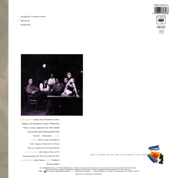 Deacon Blue - Real Gone Kid | CBS (CBS 653035 6) - 2