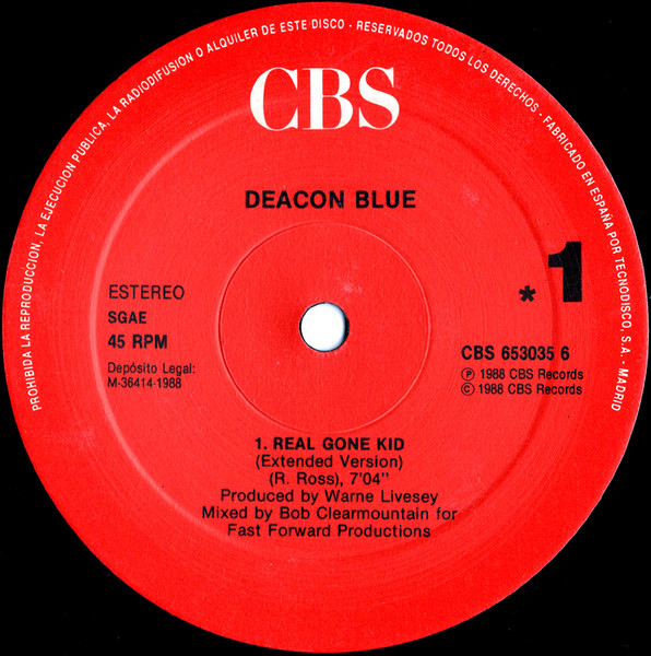 Deacon Blue - Real Gone Kid | CBS (CBS 653035 6) - 3
