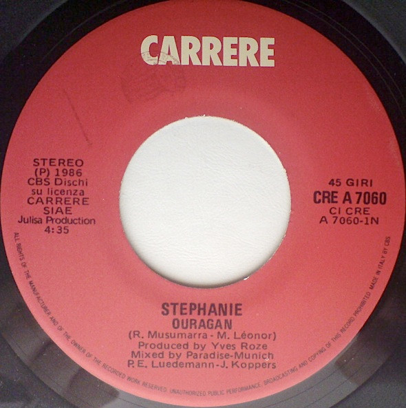 Stephanie - Ouragan | Carrere (CRE A 7060) - 3