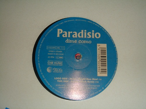 Paradisio - Dime Como (The Blue & Red Mixes) | CNR Music (2102289)