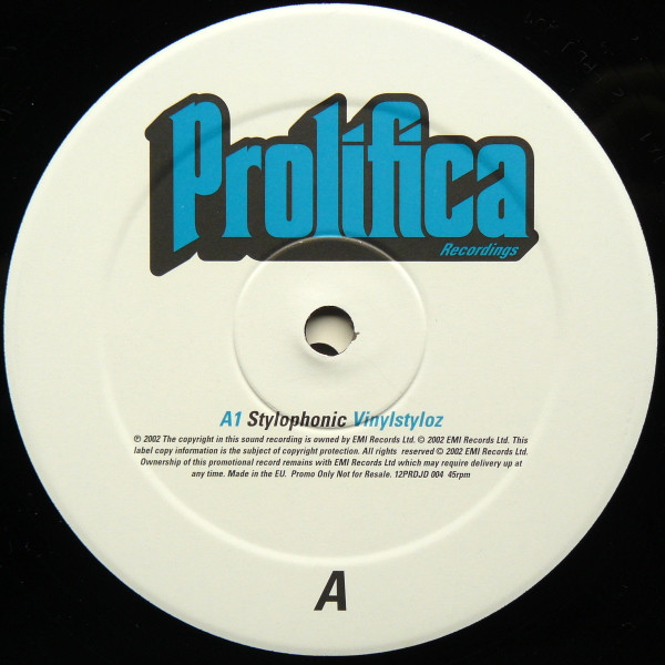 Various - Vinylstyloz / Like This / Tokai / The Whistle | Prolifica (12PRDJD 004) - 3