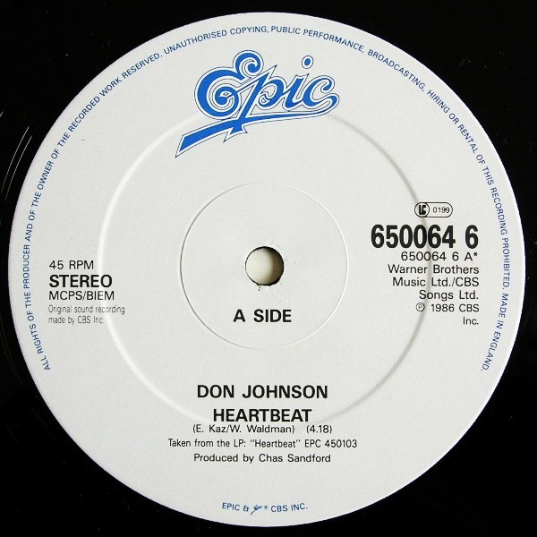 Don Johnson - Heartbeat | Epic (650064 6)