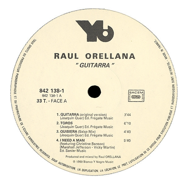 Raúl Orellana - Guitarra | Yo! (842 138-1) - 3