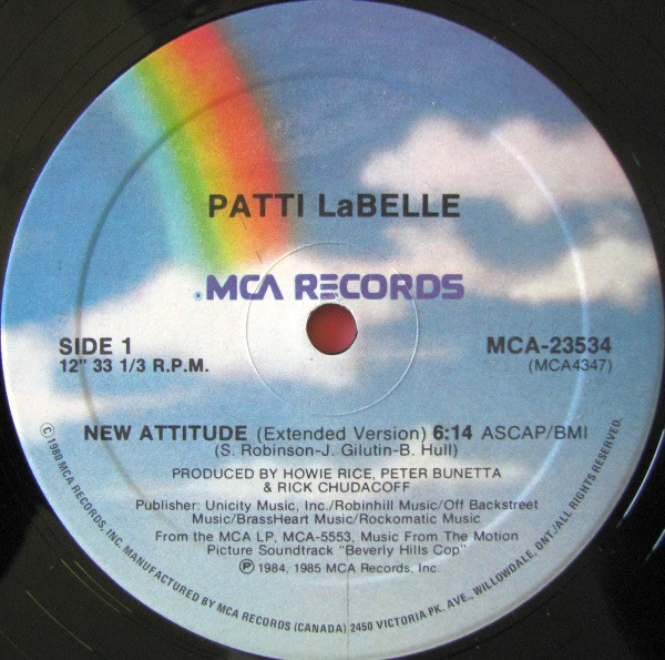 Patti LaBelle / Harold Faltermeyer - New Attitude / Axel F | MCA Records (MCA-23534)