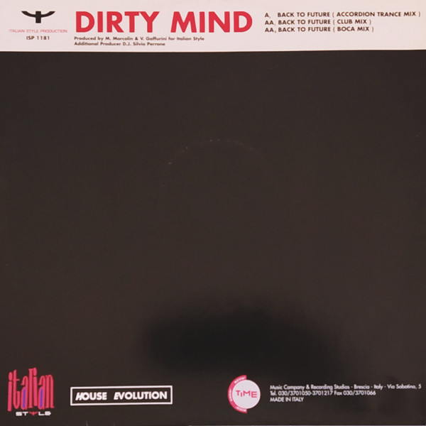 Dirty Mind - Back To Future | Italian Style Production (ISP 1181) - 2