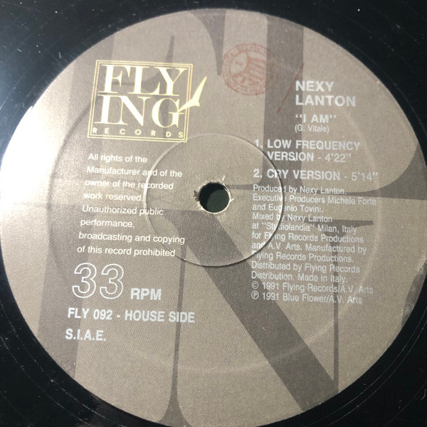 Nexy Lanton - I Am | Flying Records (FLY 092) - 2 Nexy Lanton - I Am | Flying Records (FLY 092) - 2