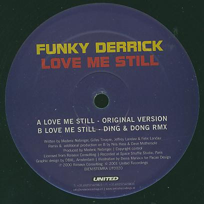 Funky Derrick - Love Me Still | United Recordings (UTD020)