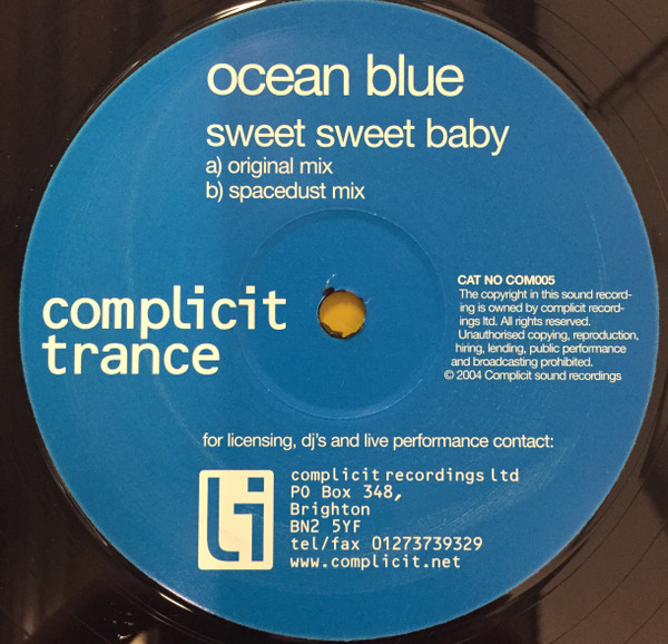 Ocean Blue - Sweet Sweet Baby | Complicit Recordings Ltd (COM005)